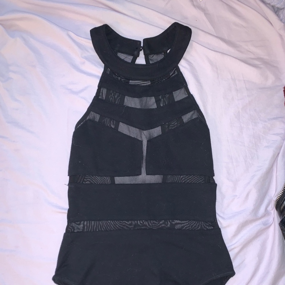 Mesh Cutout Bodysuit